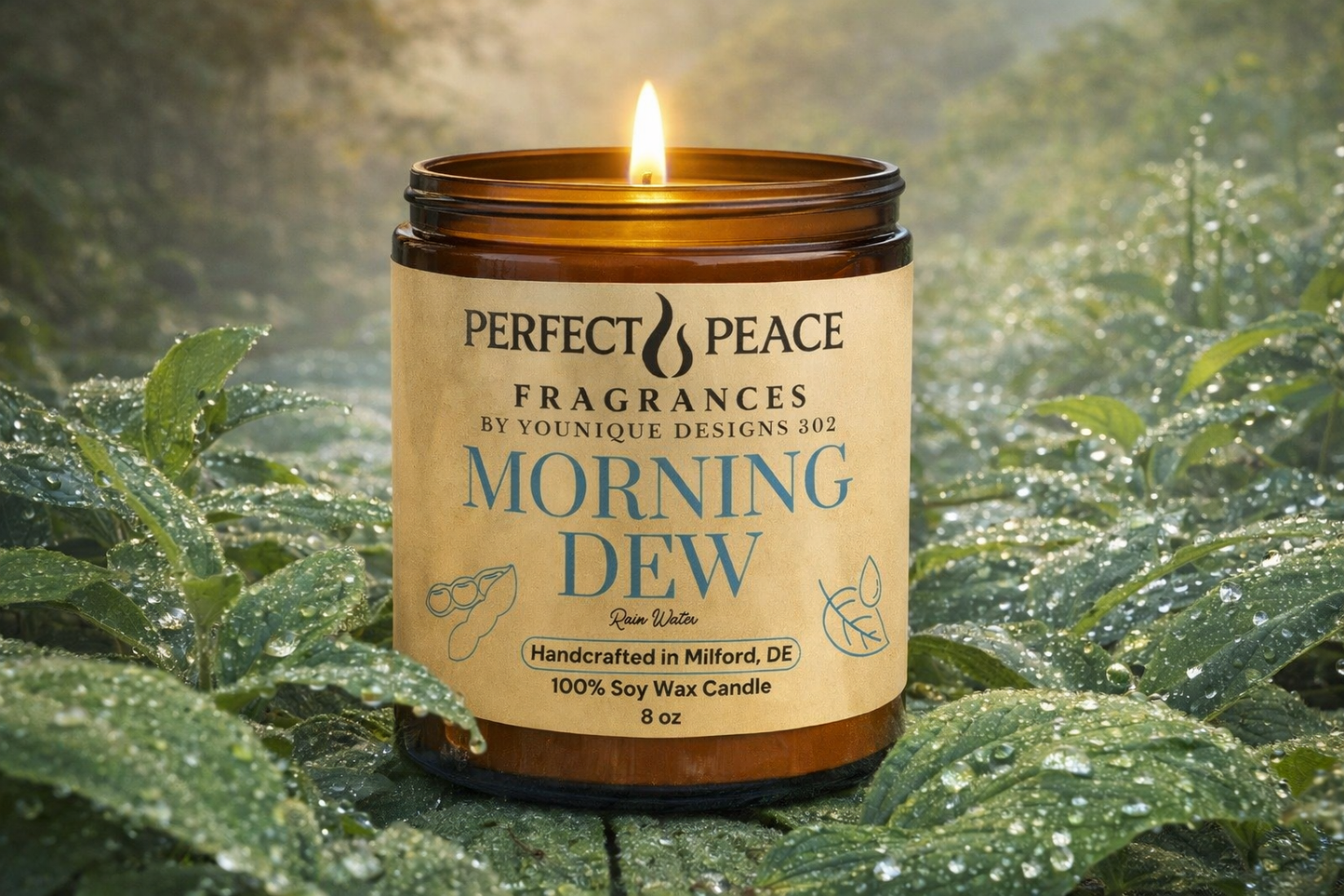 Morning Dew - 8 oz Soy Candle