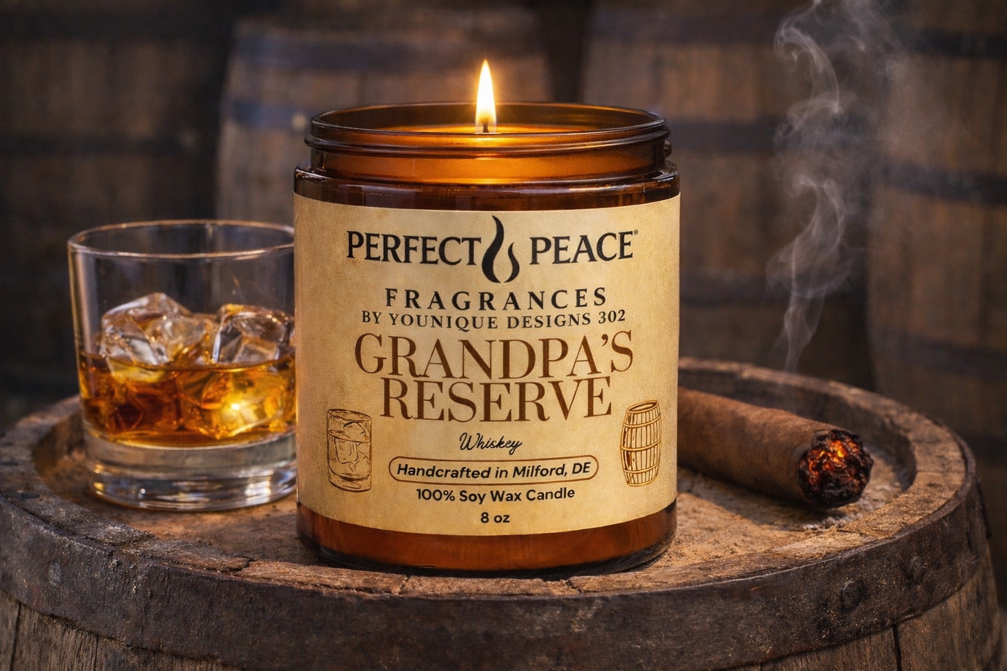 Grandpa's Reserve - 8 oz Soy Candle