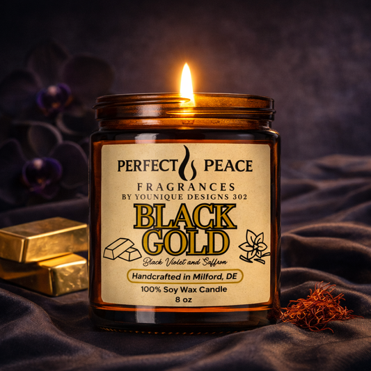 Black Gold - 8 oz Soy Wax Candle